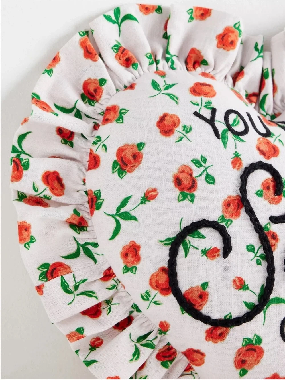 Anthropologie You Put a Spell on Me Floral Accent Pillow